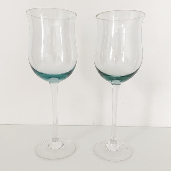 Vintage Coloured Wine Glass Set - Set of 2 - Picture 3 of 5